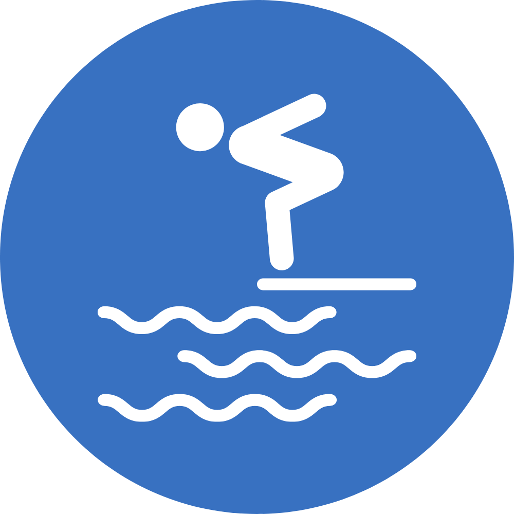 diving from block